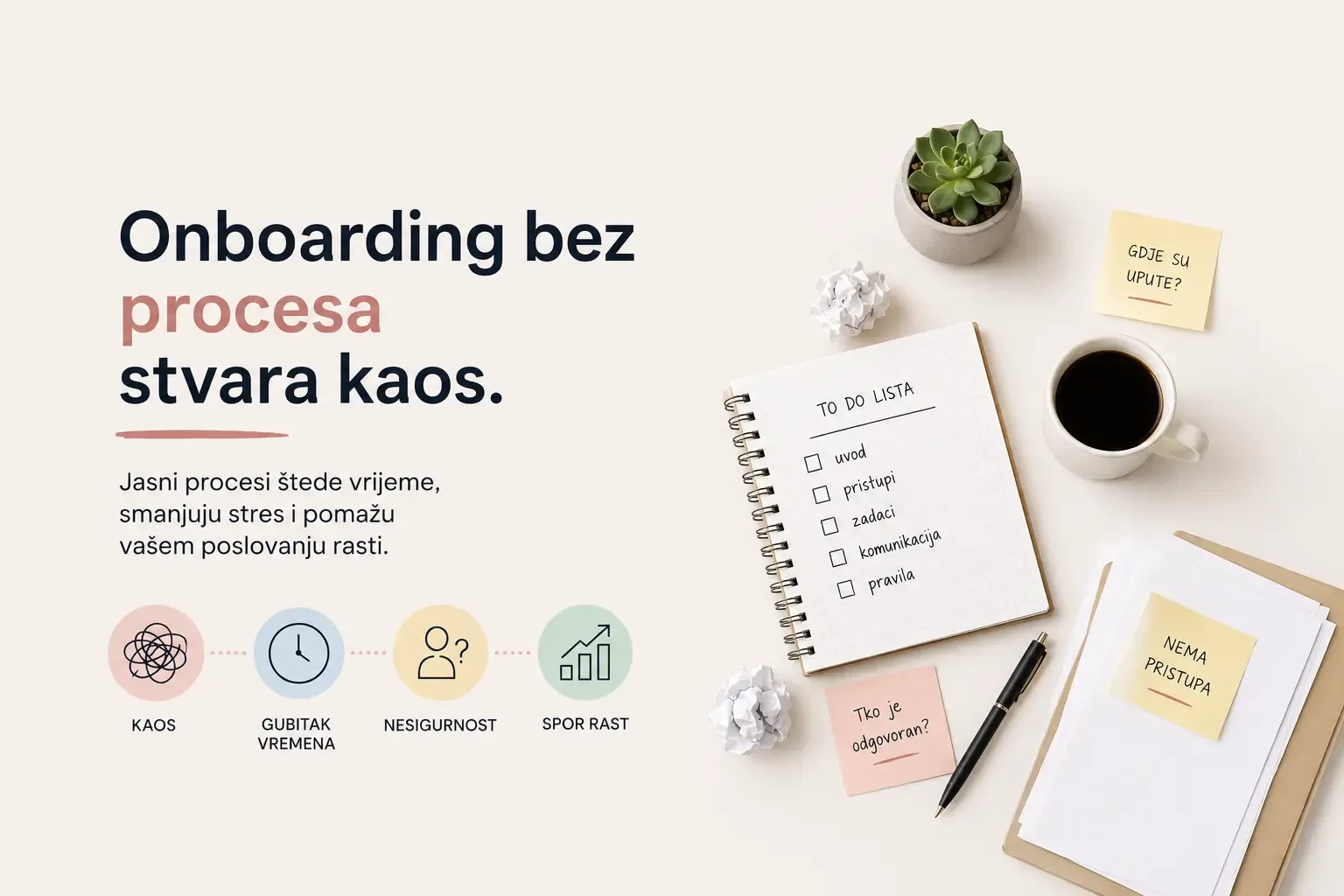 Kako izgleda onboarding kad nemate dokumentirane procese